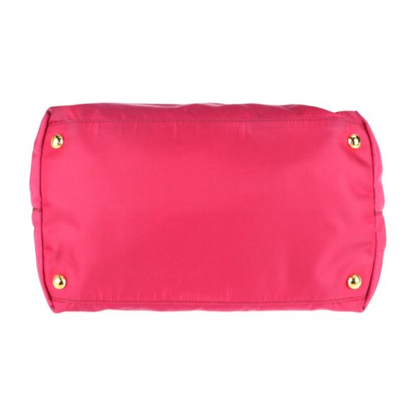 2112083007144 4 Prada Nylon Leather Shoulder Bag Pink