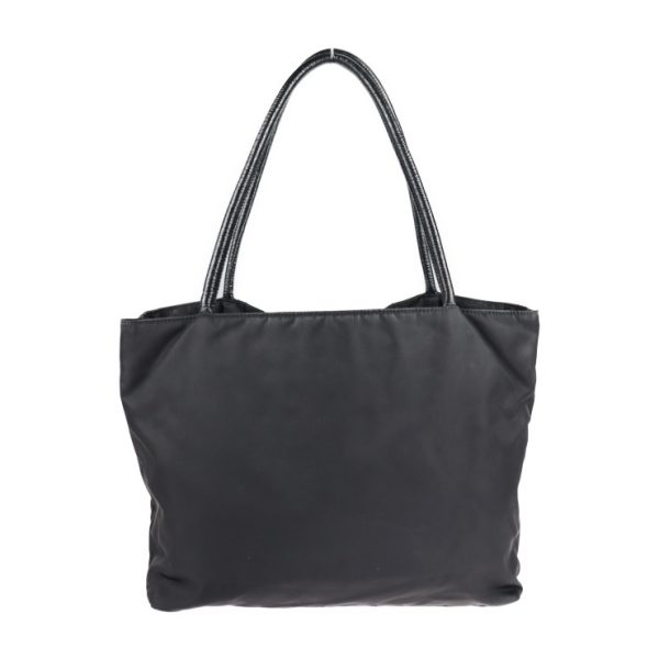 2112083007150 3 Prada Nylon Enamel Tote Bag Black