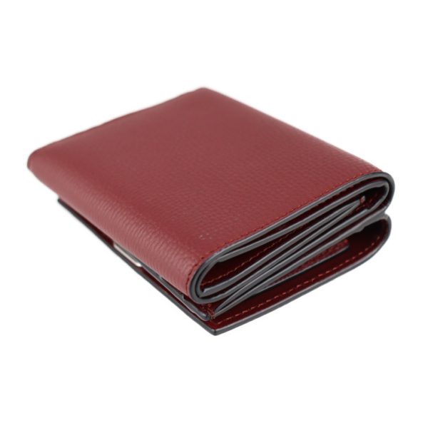 2112083007156 5 Loewe Anagram Leather Trifold Wallet Bordeaux