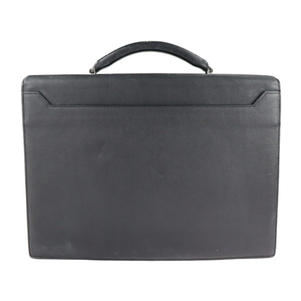 2112083007162 3 Loewe Leather Briefcase Black