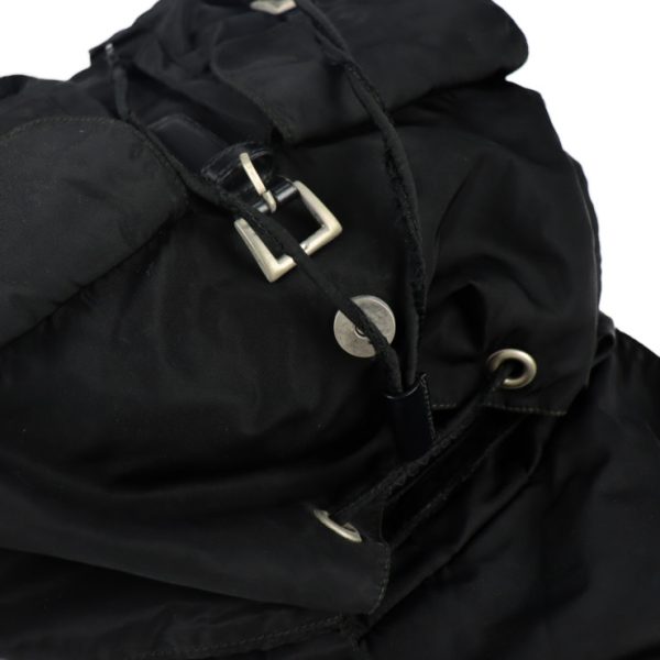 2112091001013 8 Prada Nylon Leather Backpack Black