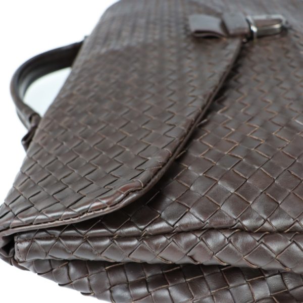 2113013002156 7 Bottega Veneta Intrecciato Business Leather Bag Brown Briefcase