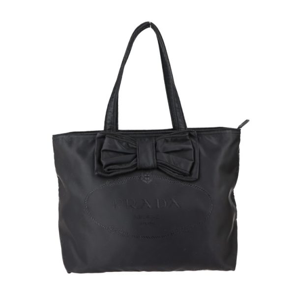 2113013002180 1 Prada Nylon Tote Bag Black