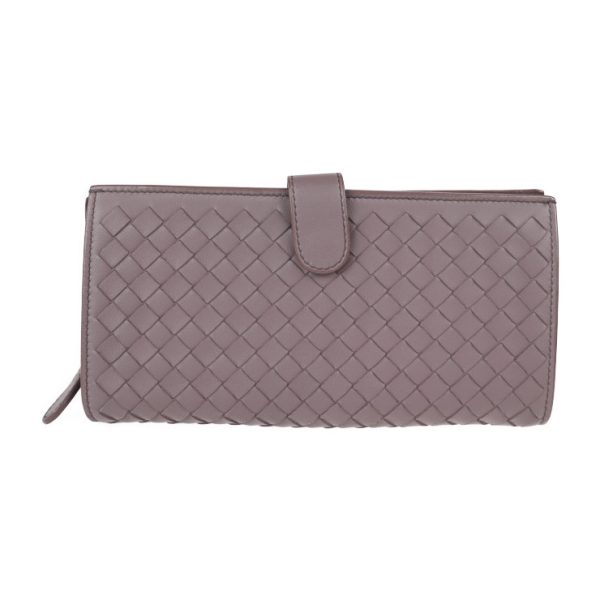 2113013002191 1 Bottega Veneta Long Wallet Leather Purple