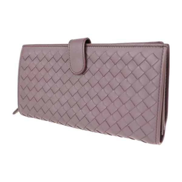 2113013002191 2 Bottega Veneta Long Wallet Leather Purple