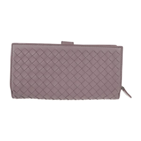 2113013002191 3 Bottega Veneta Long Wallet Leather Purple