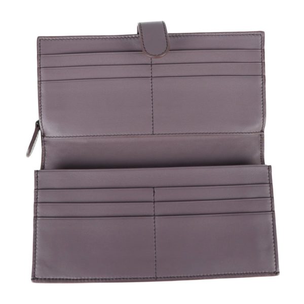 2113013002191 4 Bottega Veneta Long Wallet Leather Purple