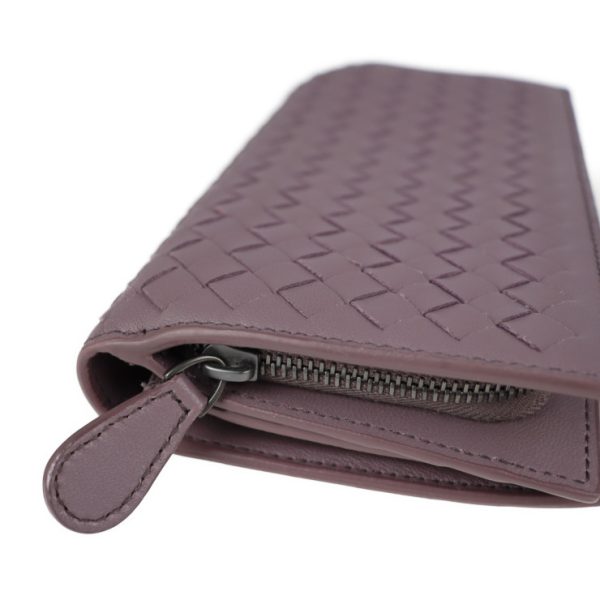 2113013002191 7 Bottega Veneta Long Wallet Leather Purple