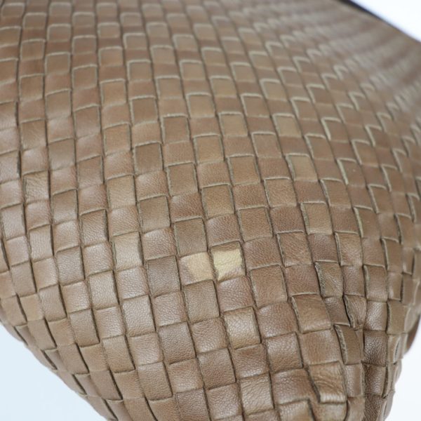 2113013002196 8 Bottega Veneta Intrecciato Shoulder Leather Bag Light Brown