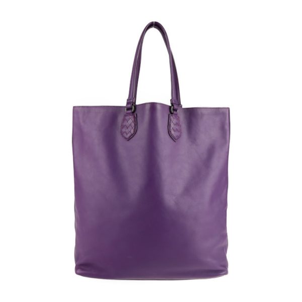 2113053007162 3 Bottega Veneta Vertical Tote Leather Handbag Purple