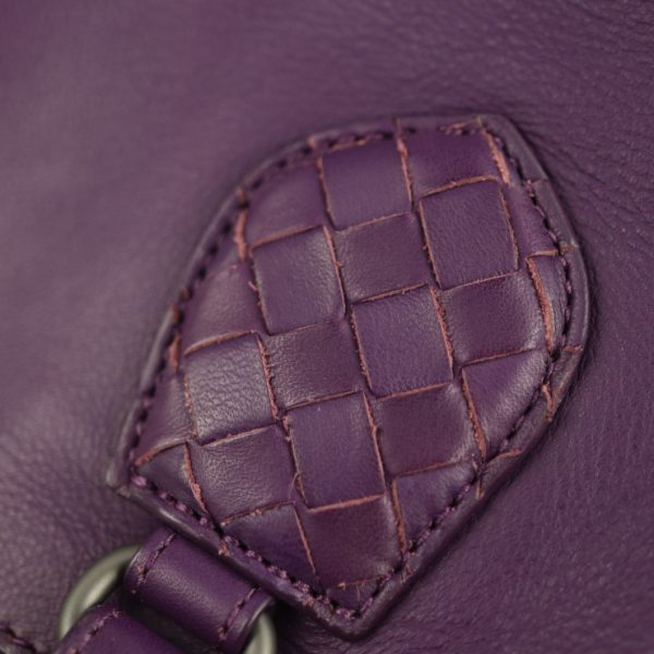 2113053007162 7 Bottega Veneta Vertical Tote Leather Handbag Purple