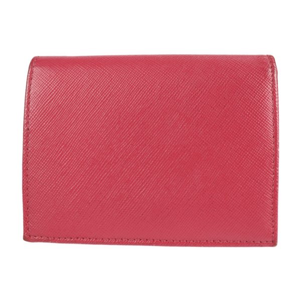 2113103002106 3 Prada Saffiano Leather Bifold Wallet Pink