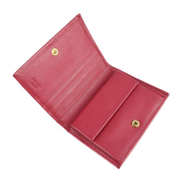 2113103002106 5 Prada Saffiano Leather Bifold Wallet Pink