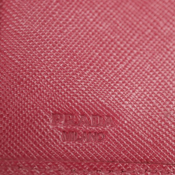 2113103002106 9 Prada Saffiano Leather Bifold Wallet Pink