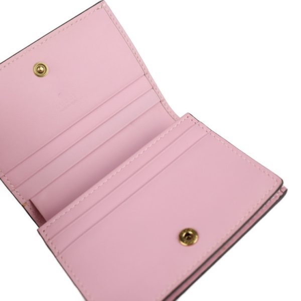 2114103007172 4 GUCCI GG Supreme Bifold Wallet PVC Leather Beige Pink