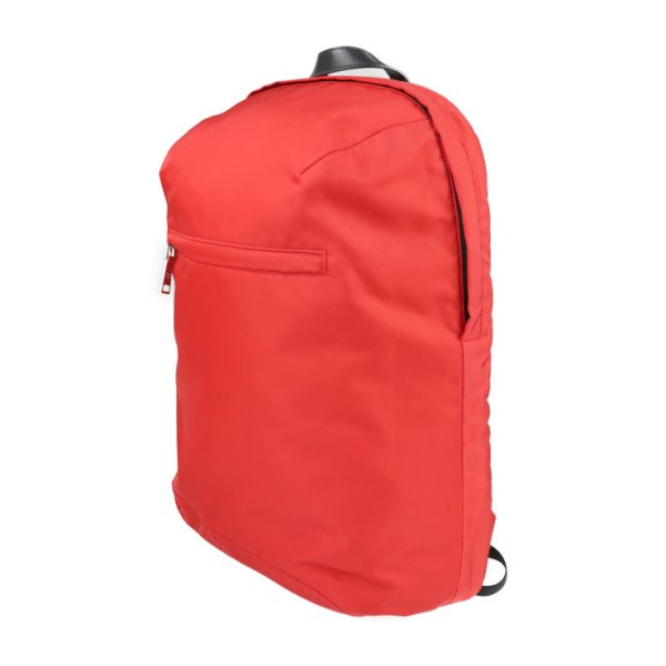 2114103007174 2 Prada Nylon Leather Backpack Red