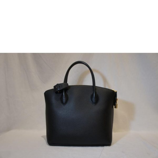 21145 2 Louis Vuitton Lockit PM Leather Handbag Black