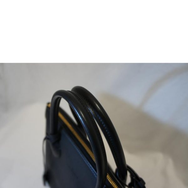 21145 4 Louis Vuitton Lockit PM Leather Handbag Black