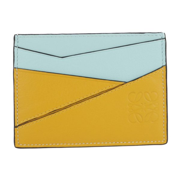 2115031001014 1 Loewe Plain Calf Leather Card Case Multicolor