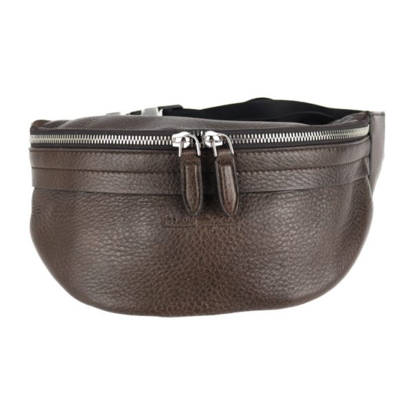 2115073007166 1 Salvatore Ferragamo Leather Waist Bag Dark Brown