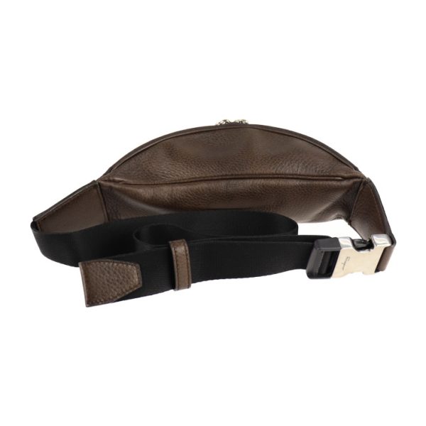 2115073007166 3 Salvatore Ferragamo Leather Waist Bag Dark Brown