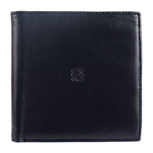 2115093002216 1 Loewe Anagram Sheepskin Bifold Wallet Navy