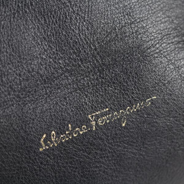 2115123002160 7 Salvatore Ferragamo Leather Tote Bag Black