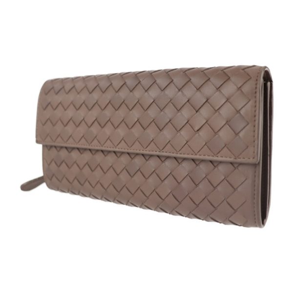 2116063002252 2 Bottega Veneta Intrecciato Leather Long Wallet Brown