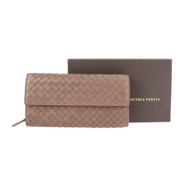 2116063002252 9 Bottega Veneta Intrecciato Leather Long Wallet Brown