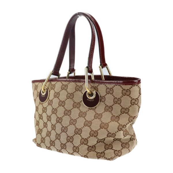 2116093007245 2 Gucci Gg Canvas Leather Mini Tote Bag Beige