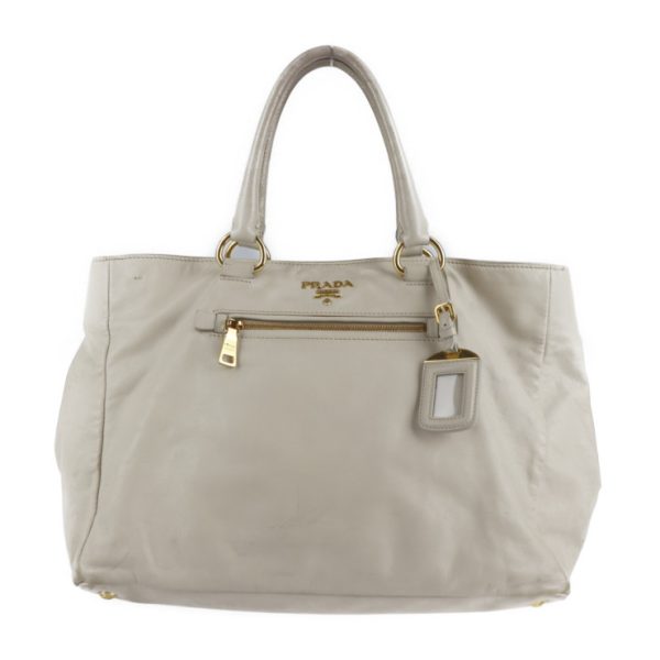 2116093007251 1 Prada Soft Calf Leather Tote Bag Ivory