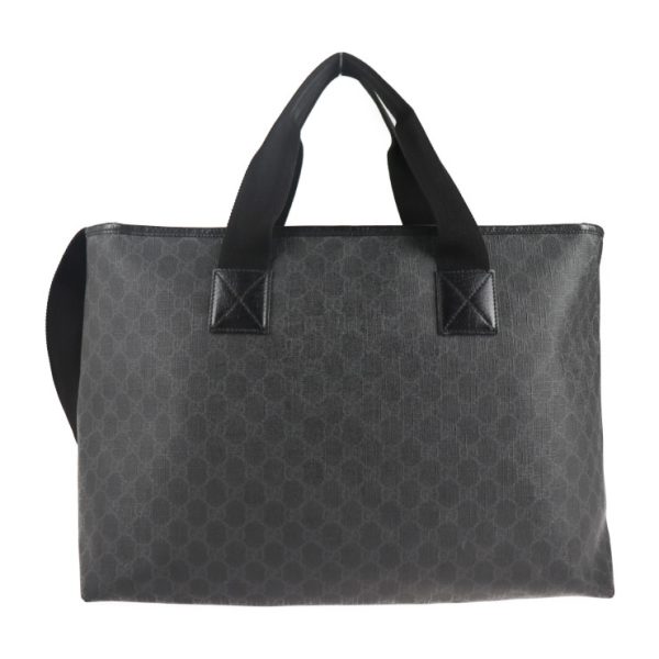 2116093007253 3 Gucci Gg Supreme Pvc Leather Tote Bag Black