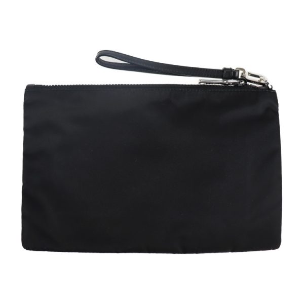 2116093007283 2 Prada Nylon Clutch Bag Black