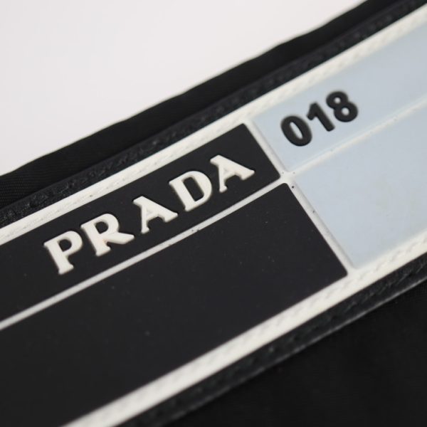 2116093007283 6 Prada Nylon Clutch Bag Black