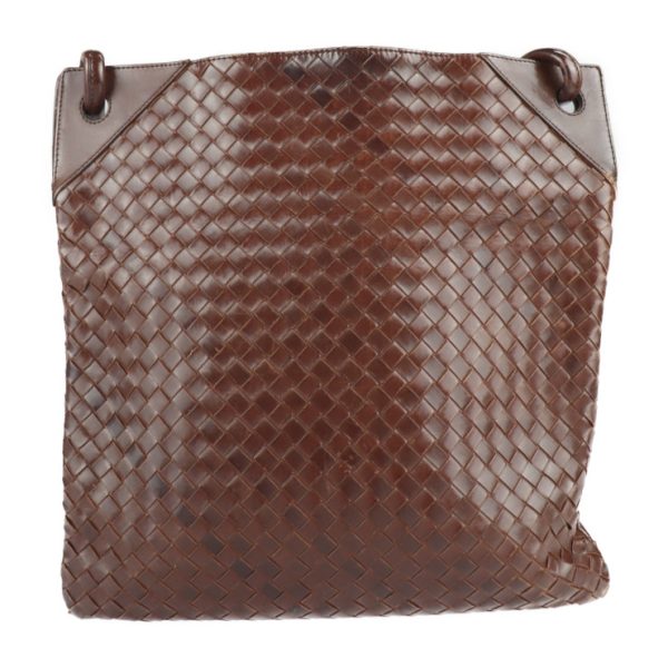 2116123007187 3 Bottega Veneta Intrecciato Leather Crossbody Bag Brown