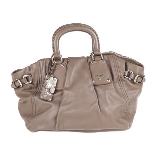 2117033002388 1 Prada Leather Handbag Brown