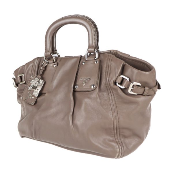 2117033002388 2 Prada Leather Handbag Brown