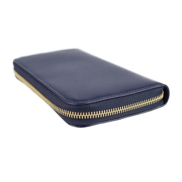 2117053008234 5 Salvatore Ferragamo Gancini Calf Leather Long Wallet Navy