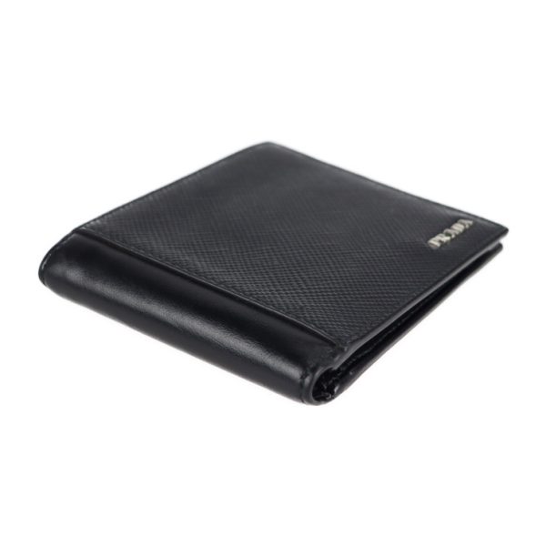 2117053008236 4 Prada Leather Bifold Wallet Nero