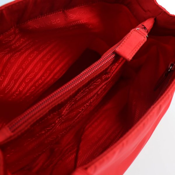 2117063007308 9 Prada Nylon Tote Bag Rosso