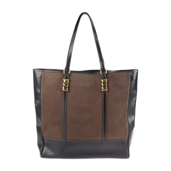 2117063007313 3 Loewe Velasquez Leather Tote Bag Black Brown