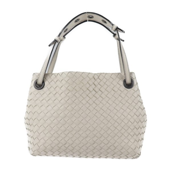 2117063007328 3 Bottega Veneta Intrecciato Leather Handbag Ivory