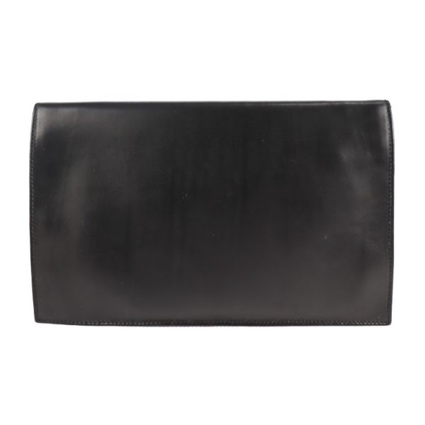 2117091001019 3 Prada Leather Nylon Clutch Bag Black