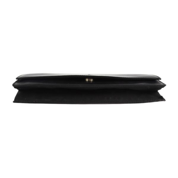 2117091001019 4 Prada Leather Nylon Clutch Bag Black