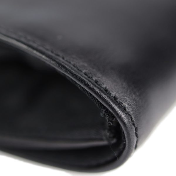 2117091001019 6 Prada Leather Nylon Clutch Bag Black