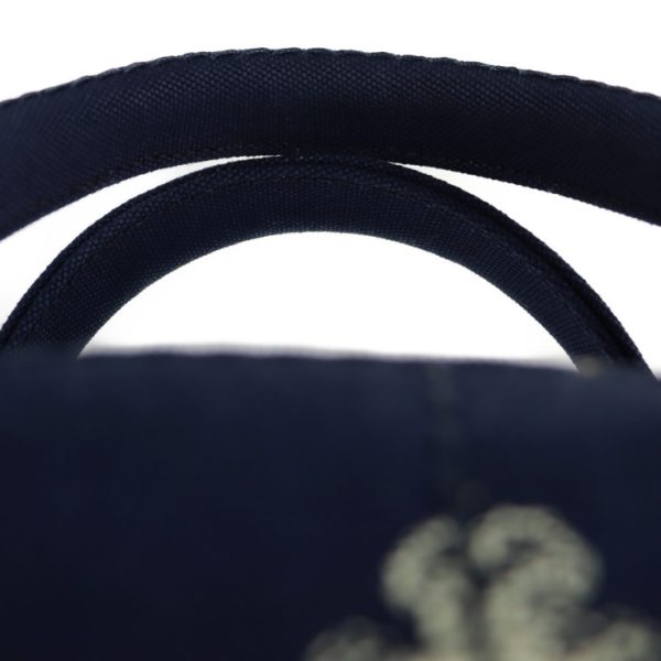 2118023007357 5 Prada Canvas Canapa Handbag Navy