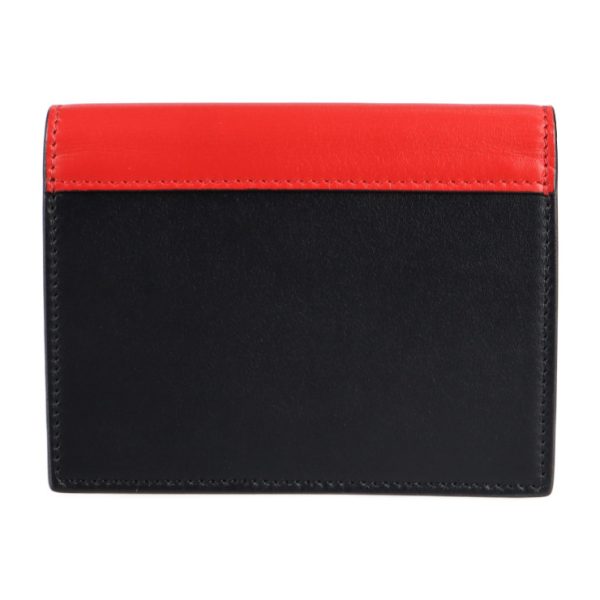 2118053002239 3 Celine Pocket Card Holder Leather Black Red Mint Green