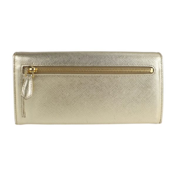 2118053002284 3 Prada Saffiano Leather Long Wallet Gold