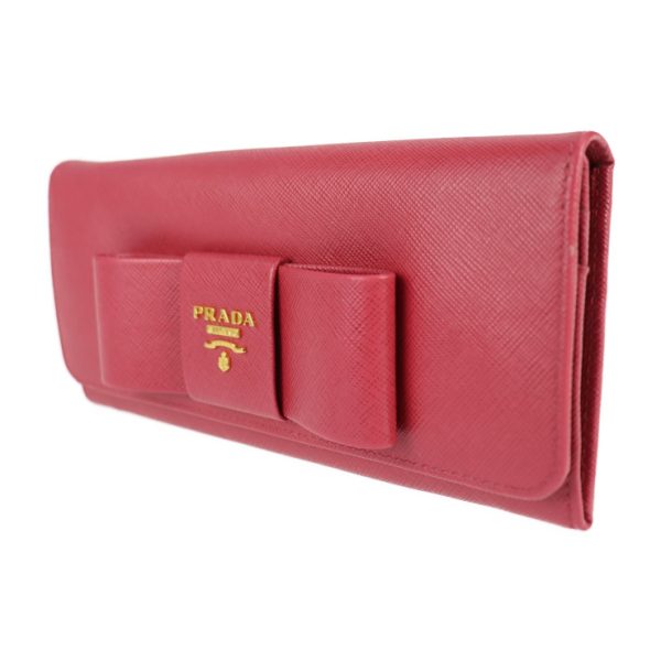 2118073008231 2 Prada Saffiano Bifold Wallet Pink