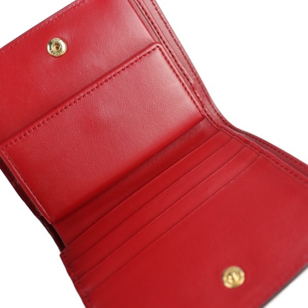 2118083002204 4 Fendi Fs Leather Wallet Red